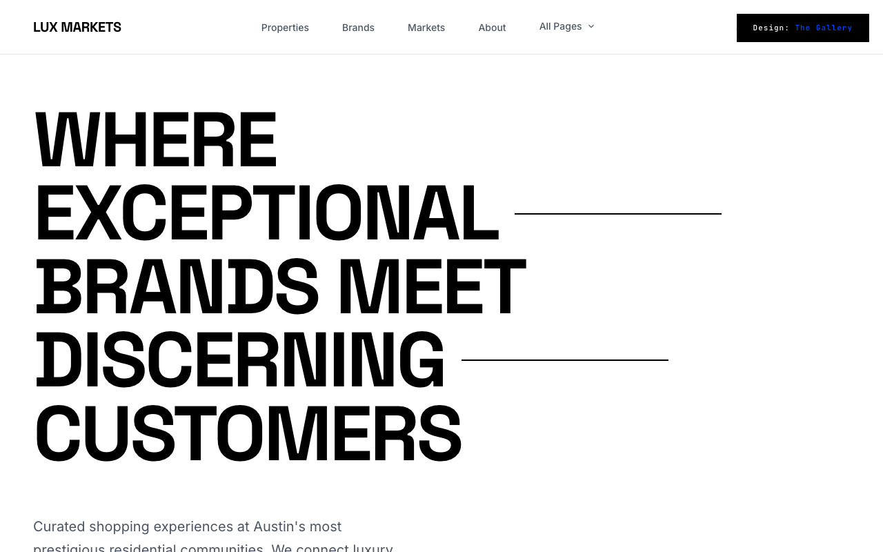 The Gallery Homepage